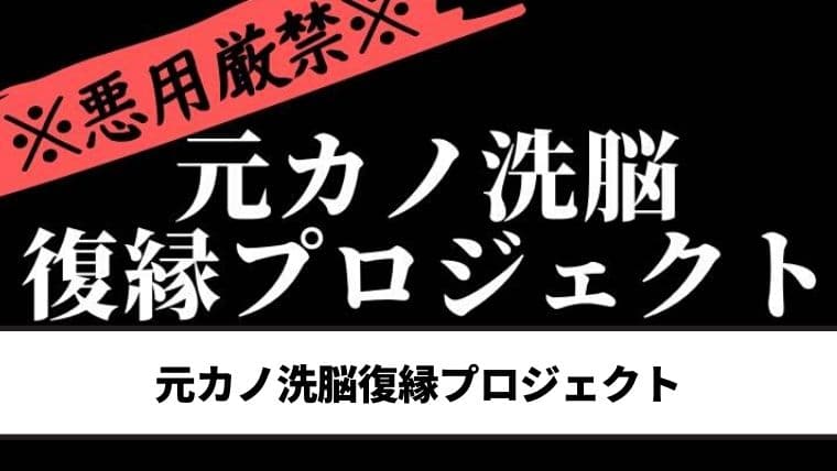 元カノ洗脳復縁プロジェクト